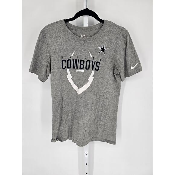 Nike Men's Heather Gray Dallas Cowboys Athletic Cut Short Sleeve T-Shirt Size S - Picture 1 of 4